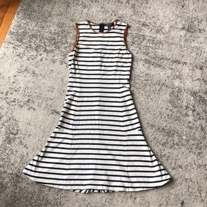 Ralph Lauren Nautical Peplum Style Midi Dress XS